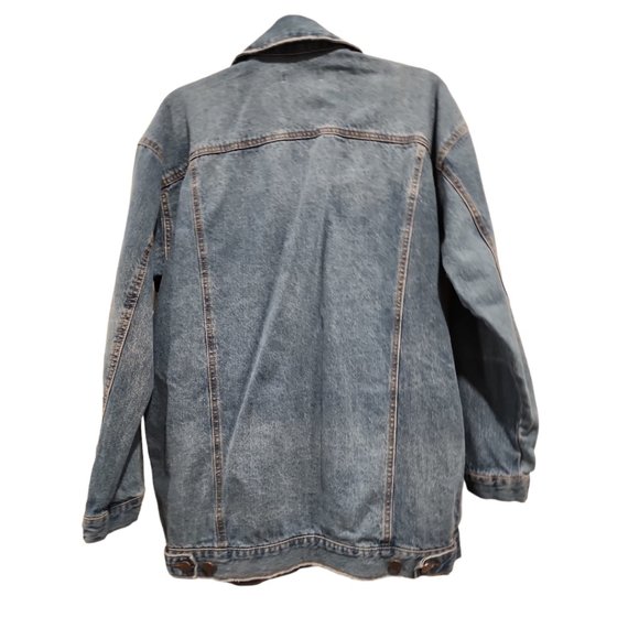 Oversized Denim Jacket Size Small (Can be Medium) - Picture 3 of 3